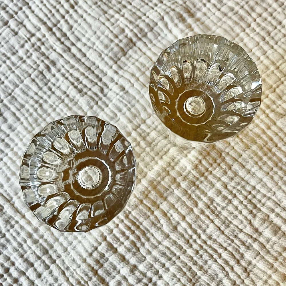 Paloma Picasso x Villeroy & Boch | Fluted Glass Crystal Tapered Candlesticks